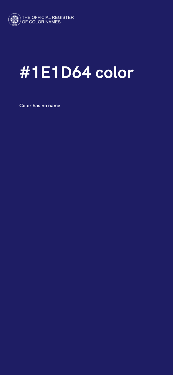 #1E1D64 color image
