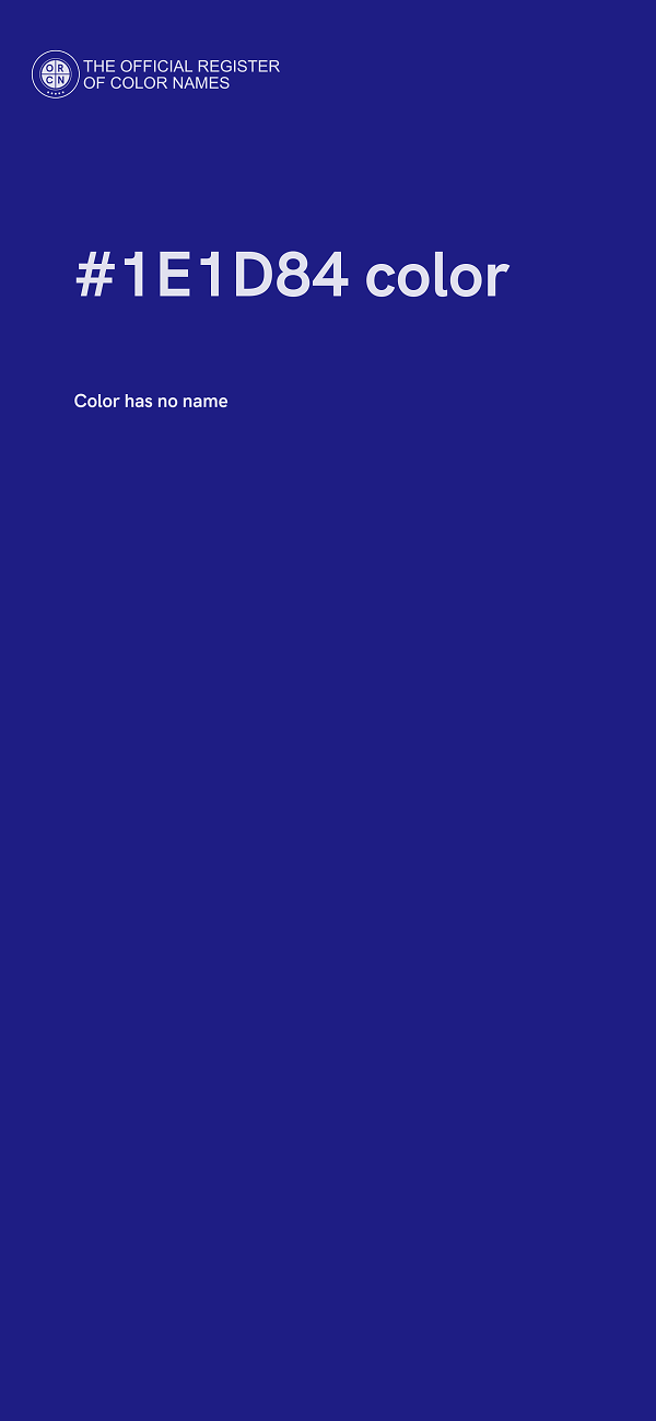 #1E1D84 color image