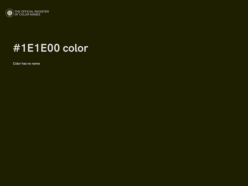 #1E1E00 color image