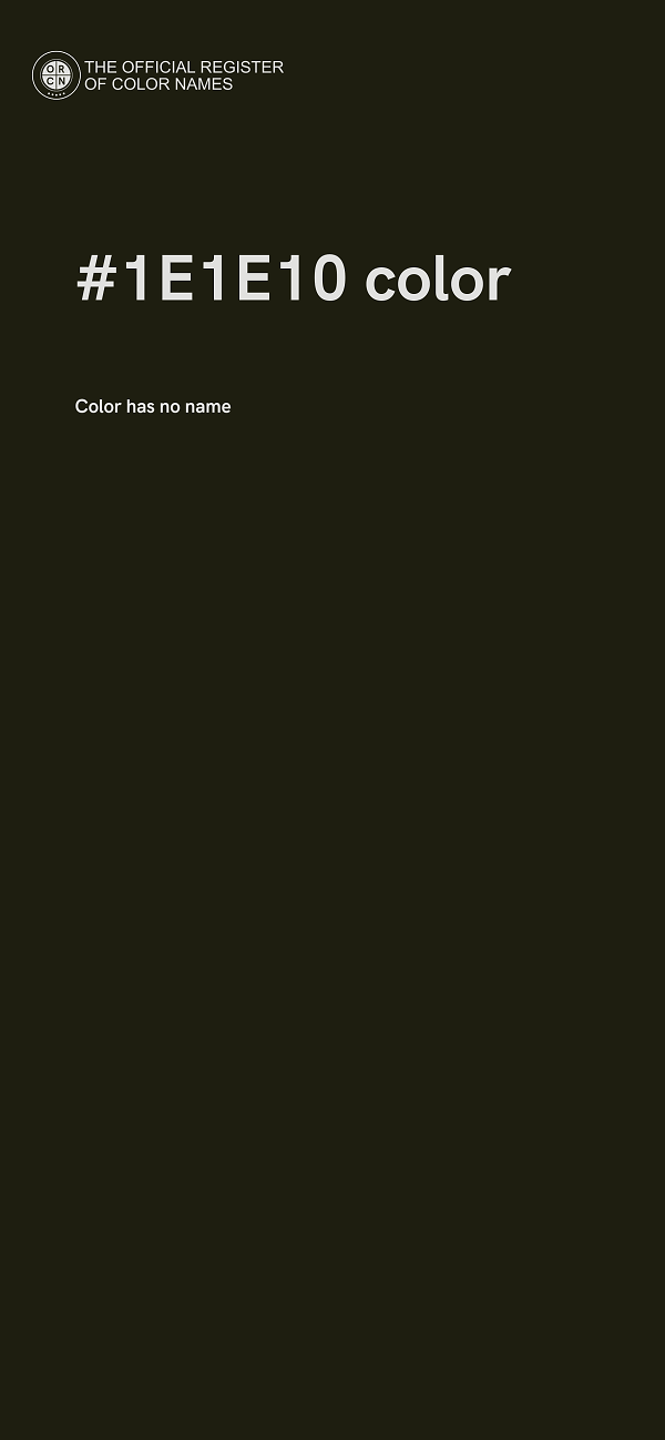 #1E1E10 color image