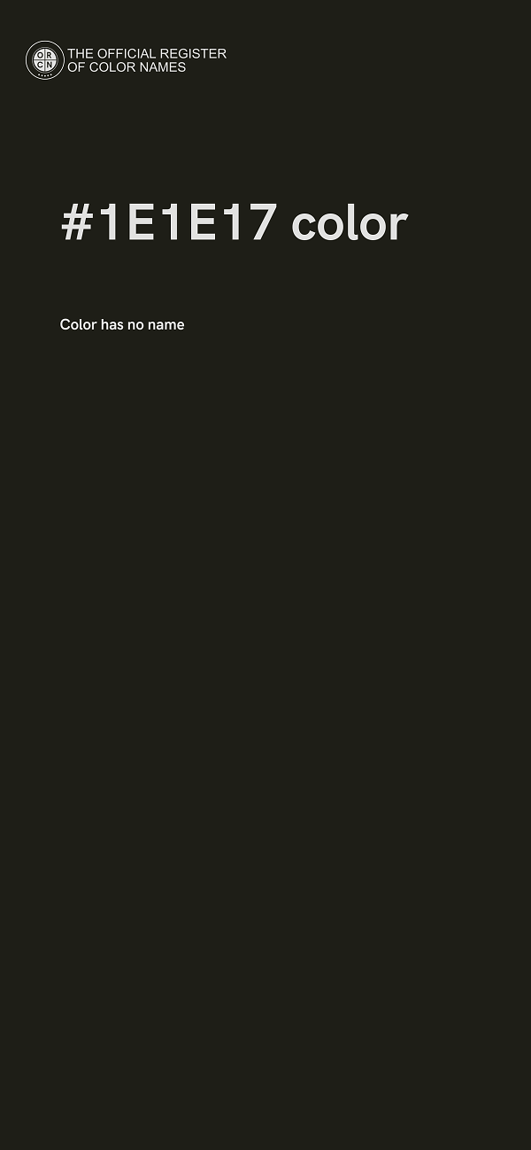 #1E1E17 color image