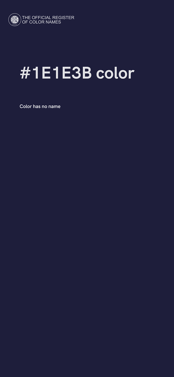 #1E1E3B color image