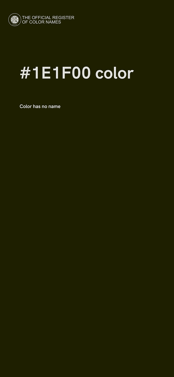 #1E1F00 color image