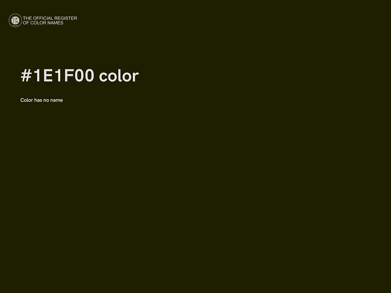 #1E1F00 color image