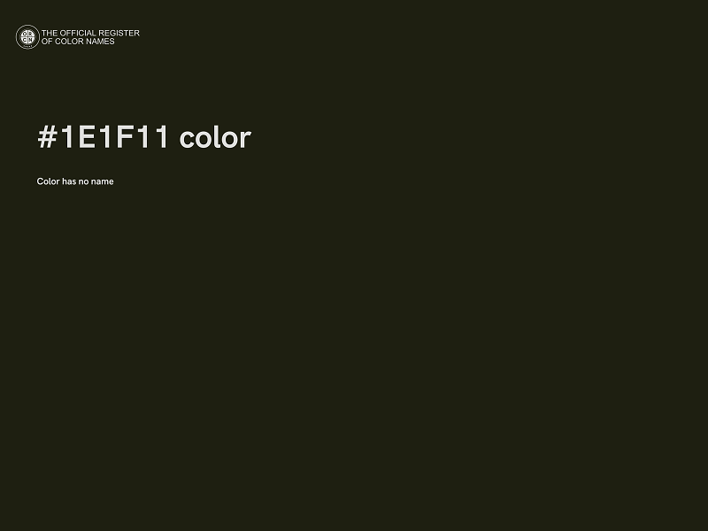 #1E1F11 color image