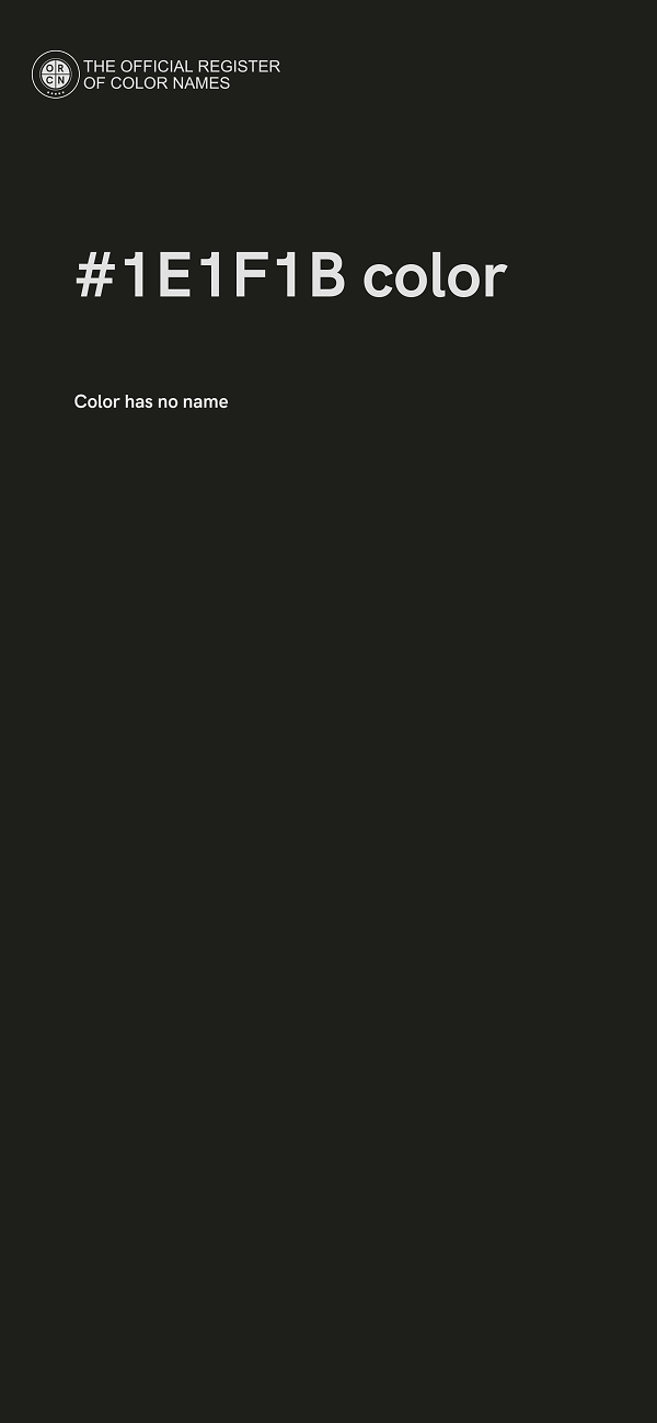#1E1F1B color image
