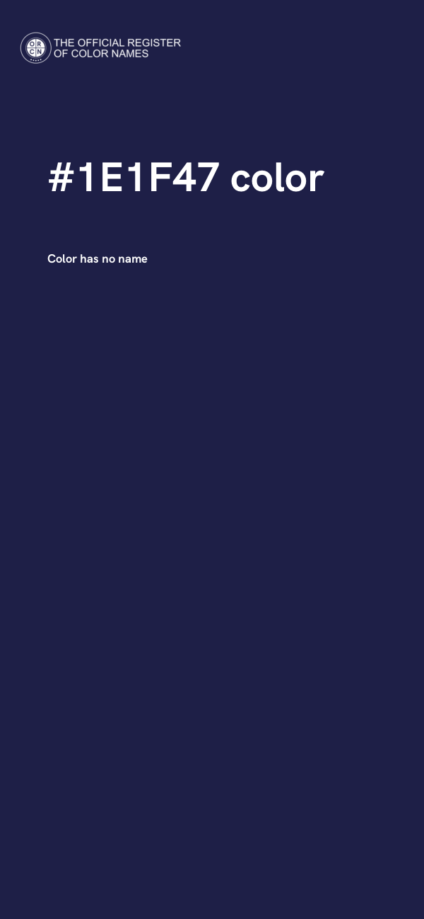 #1E1F47 color image