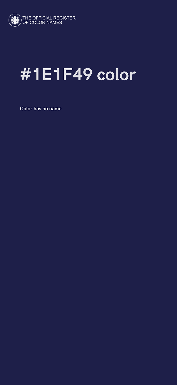 #1E1F49 color image