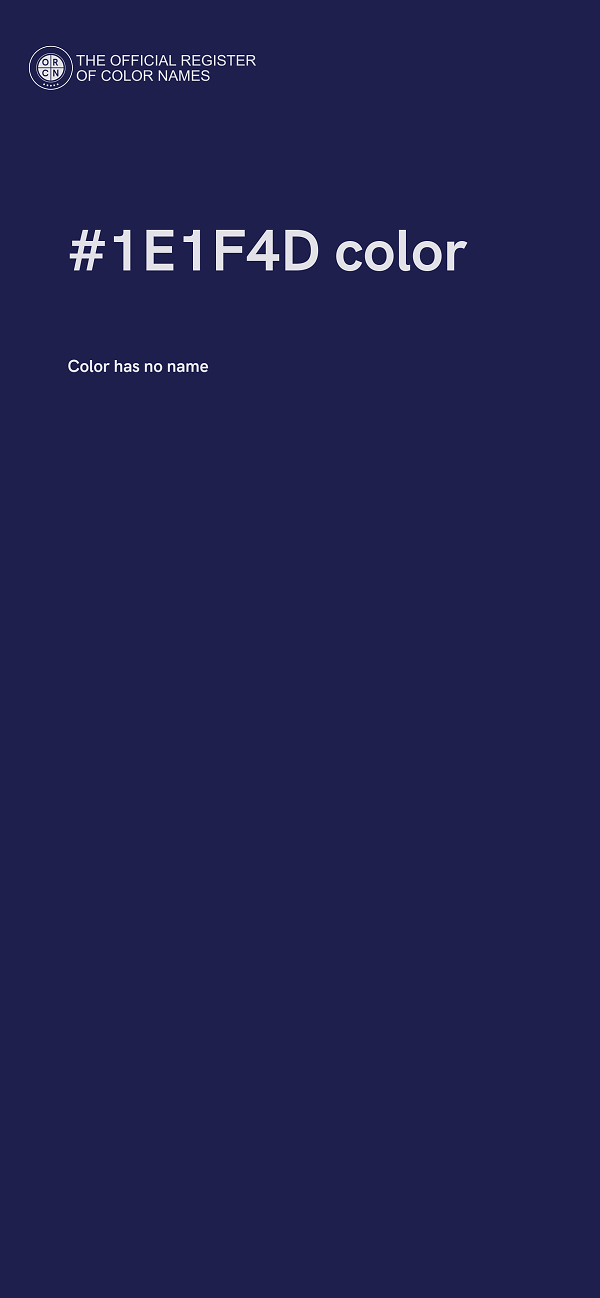 #1E1F4D color image