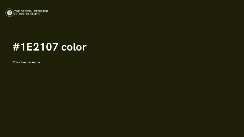 #1E2107 color image