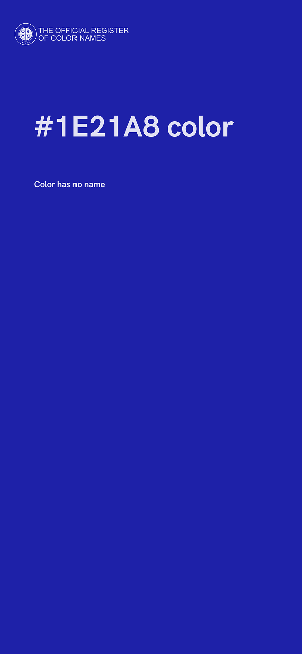 #1E21A8 color image