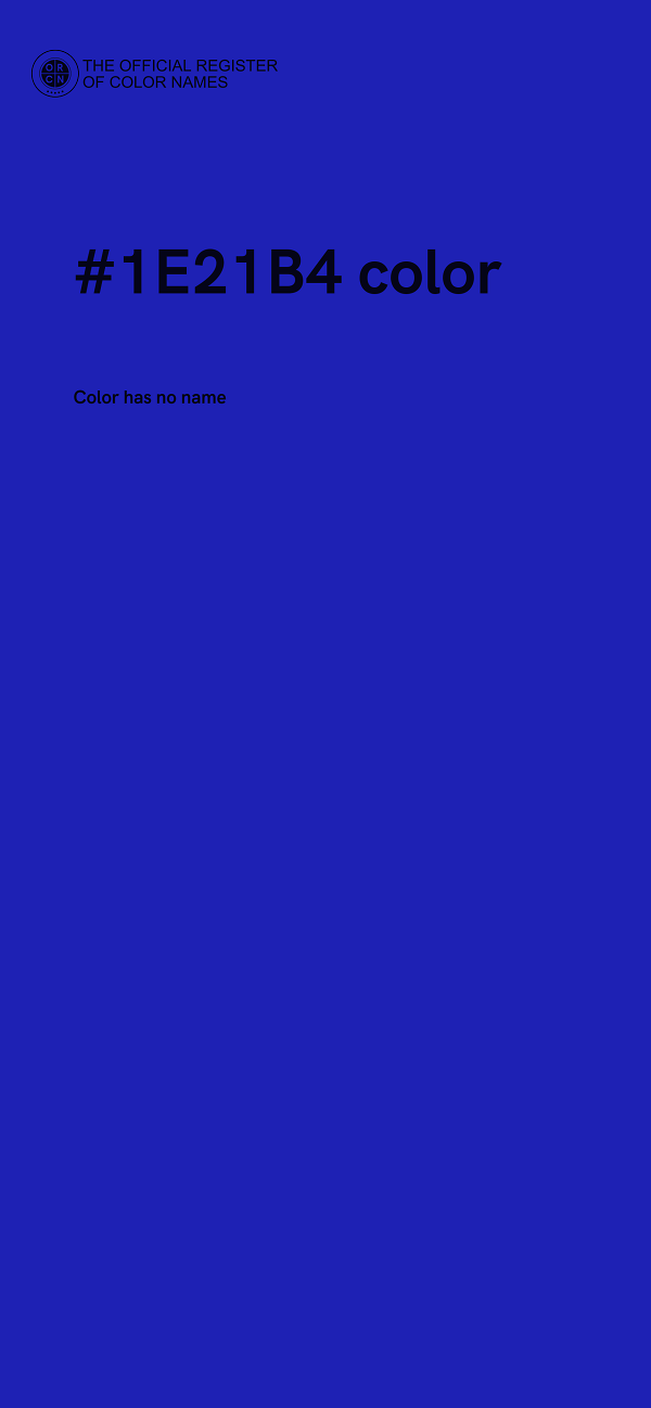 #1E21B4 color image