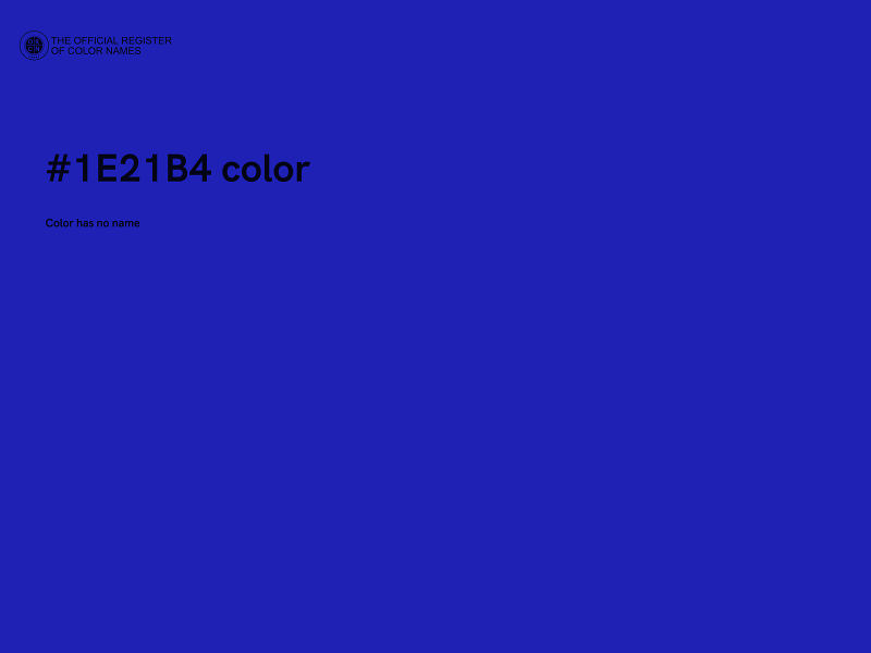 #1E21B4 color image