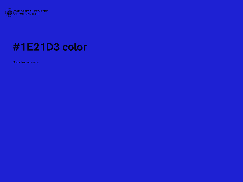 #1E21D3 color image