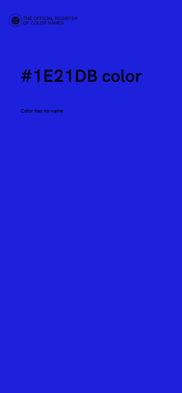 #1E21DB color image