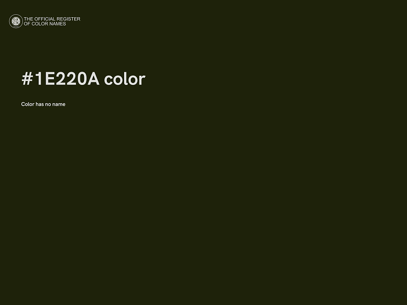 #1E220A color image