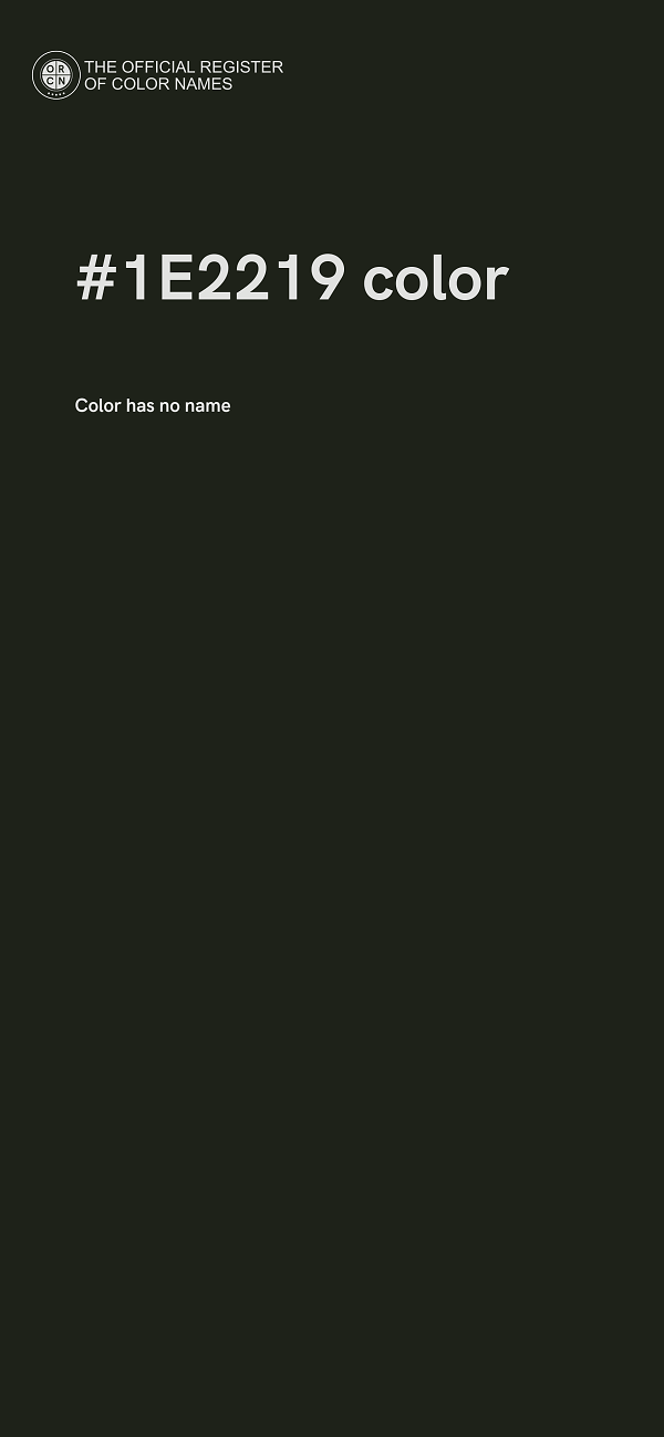 #1E2219 color image