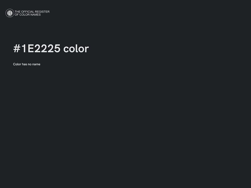 #1E2225 color image