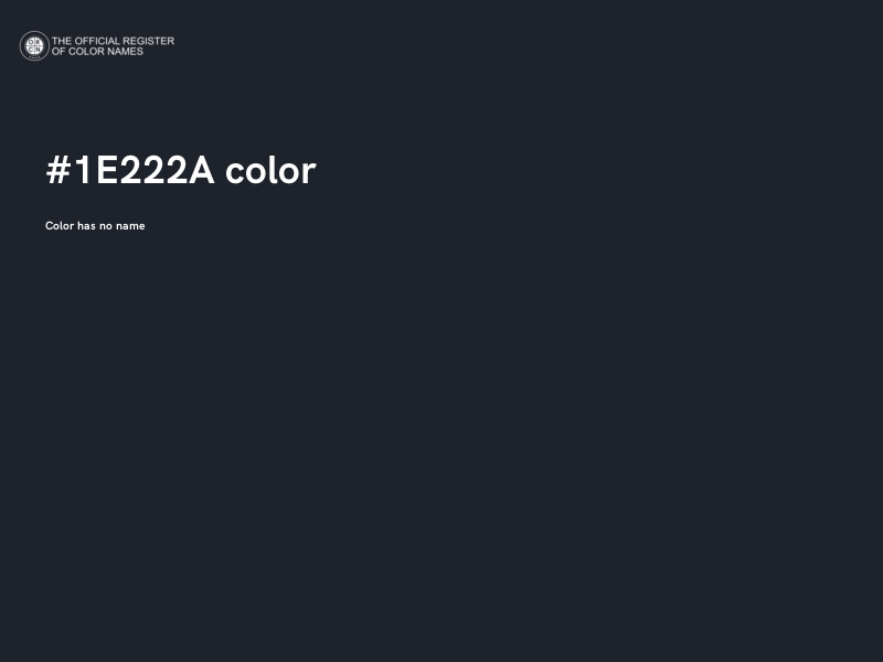 #1E222A color image