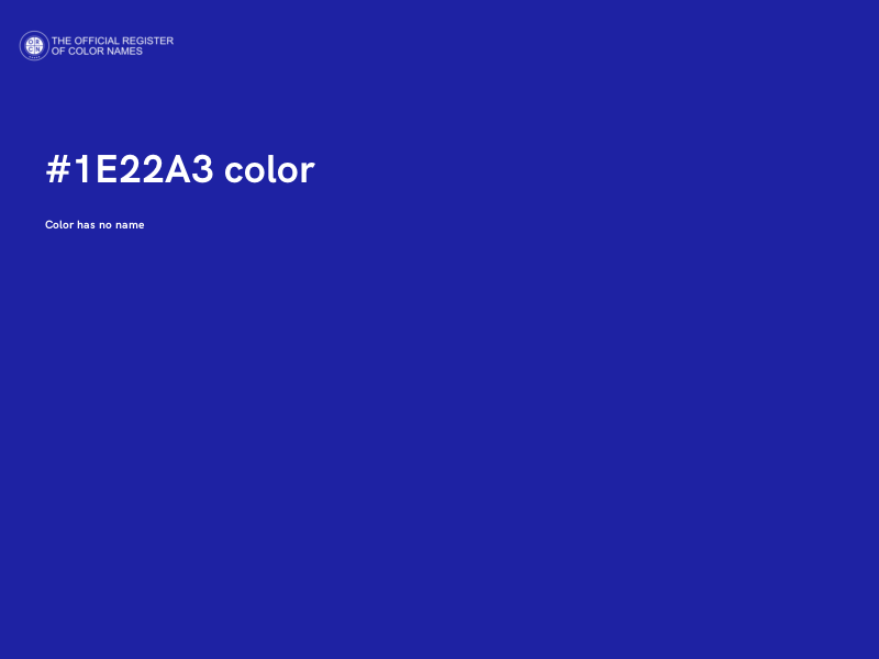 #1E22A3 color image