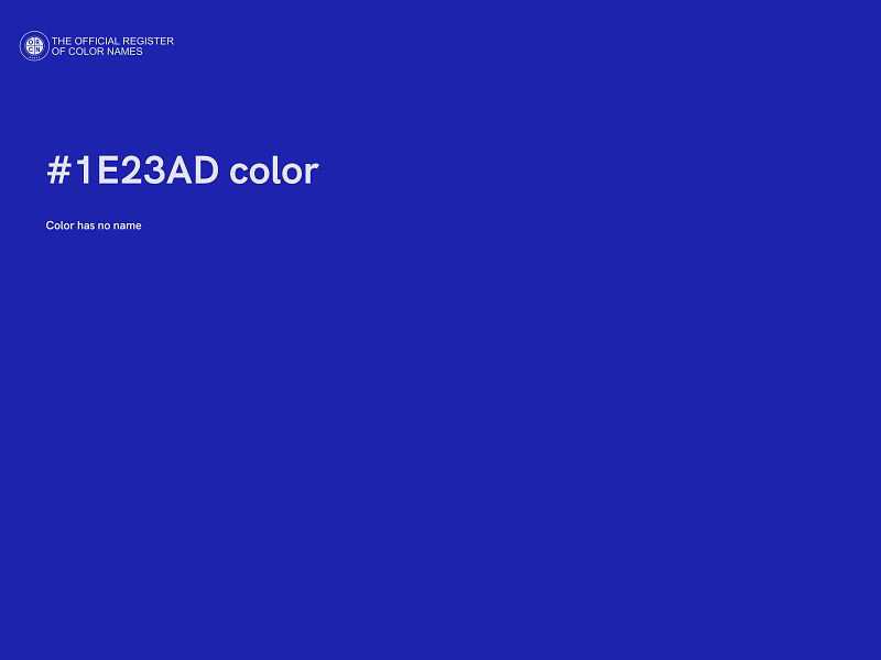 #1E23AD color image