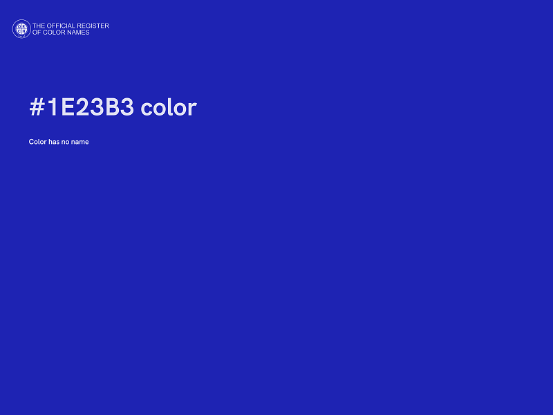 #1E23B3 color image