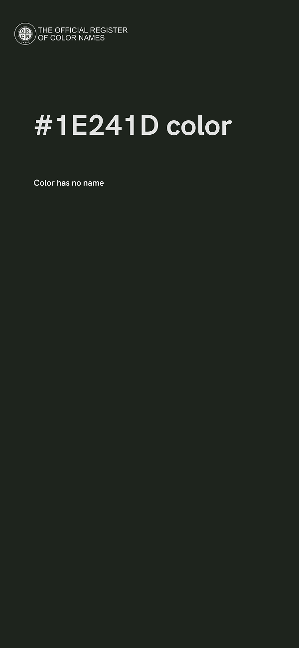 #1E241D color image