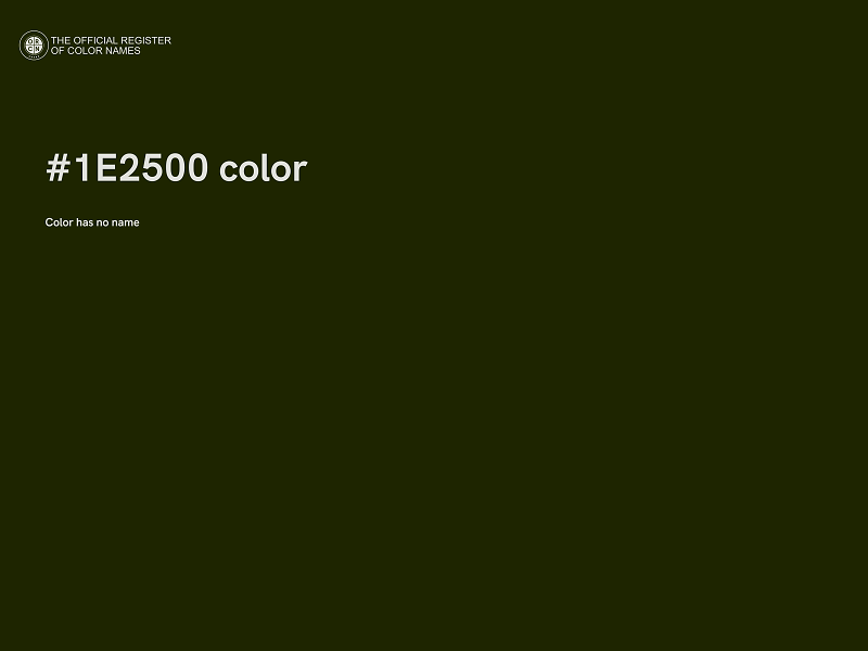 #1E2500 color image