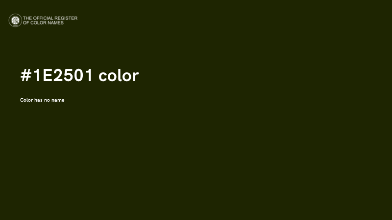 #1E2501 color image