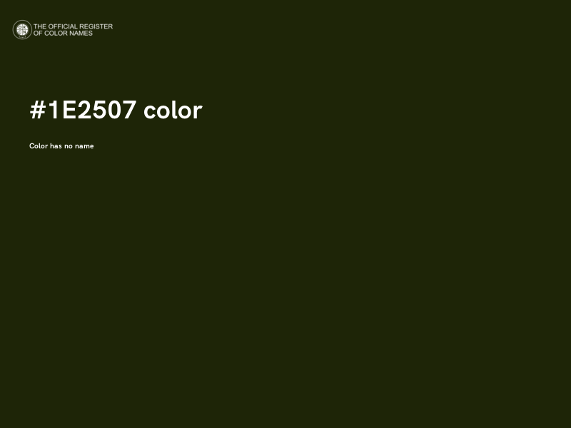 #1E2507 color image