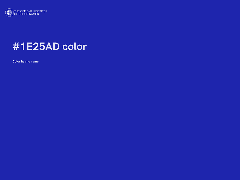 #1E25AD color image