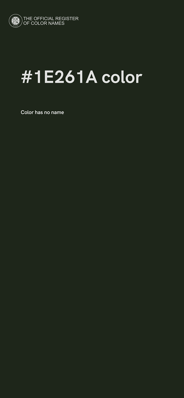 #1E261A color image
