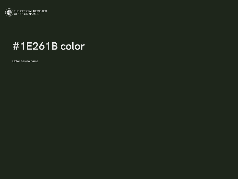 #1E261B color image