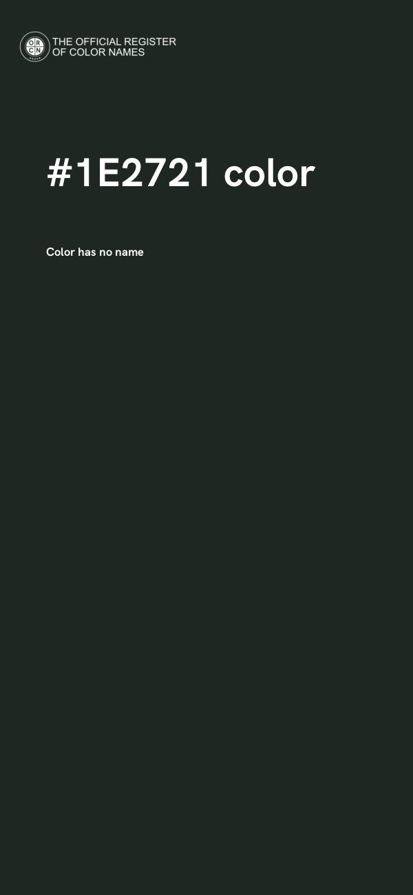 #1E2721 color image