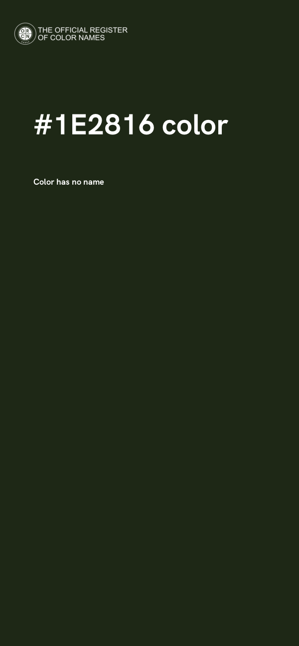 #1E2816 color image