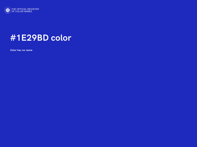 #1E29BD color image
