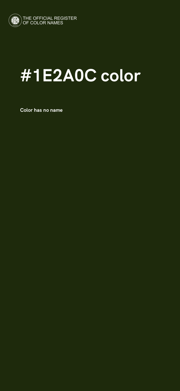 #1E2A0C color image