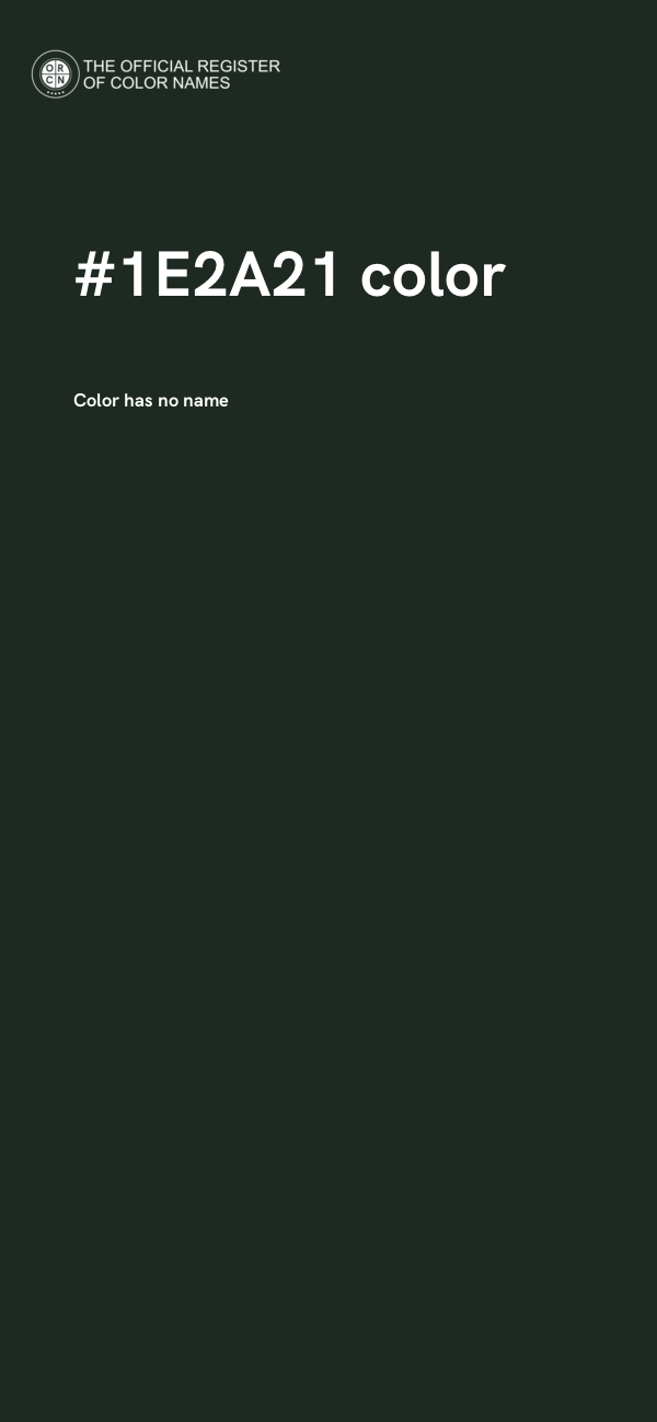 #1E2A21 color image