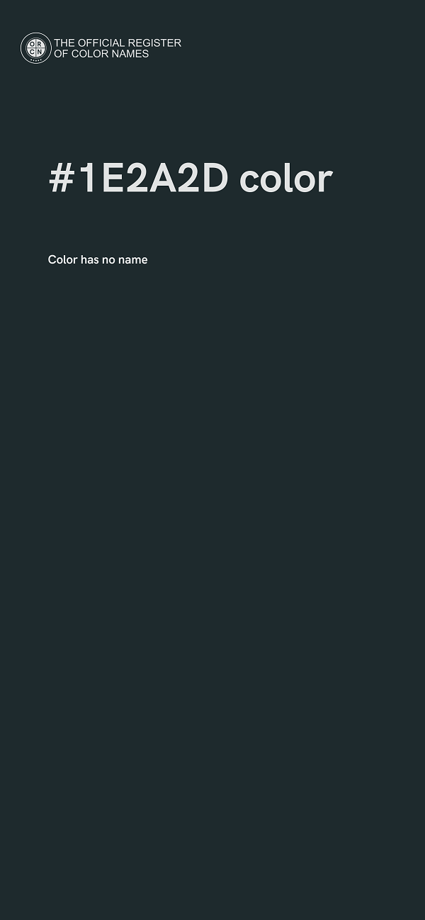#1E2A2D color image