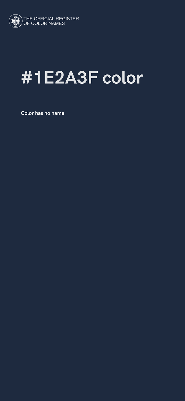 #1E2A3F color image