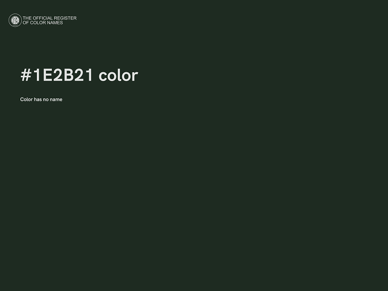 #1E2B21 color image