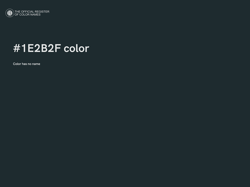 #1E2B2F color image