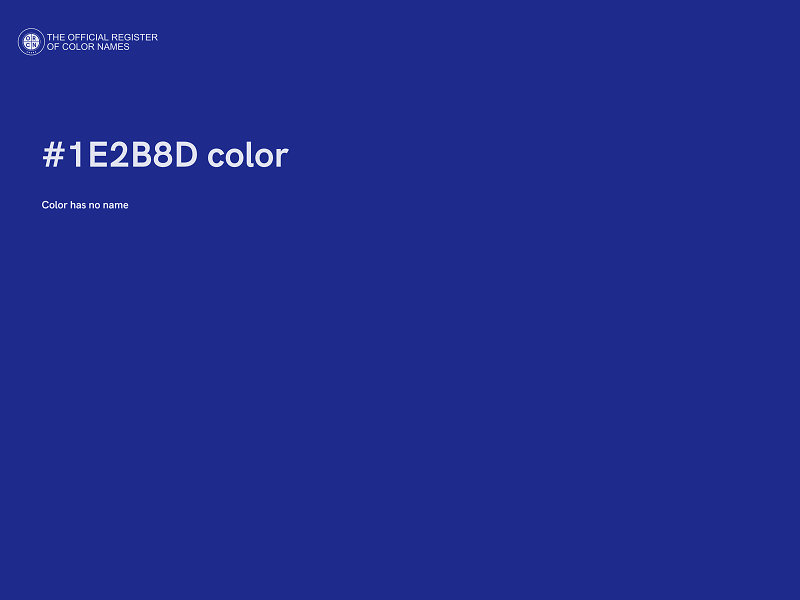 #1E2B8D color image