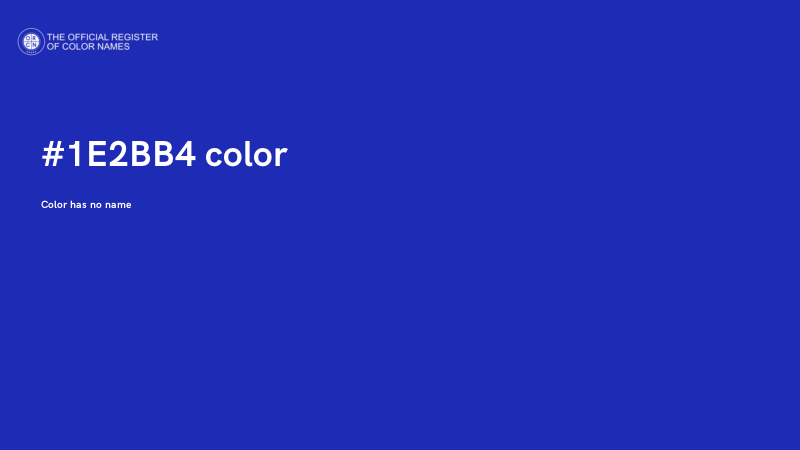 #1E2BB4 color image