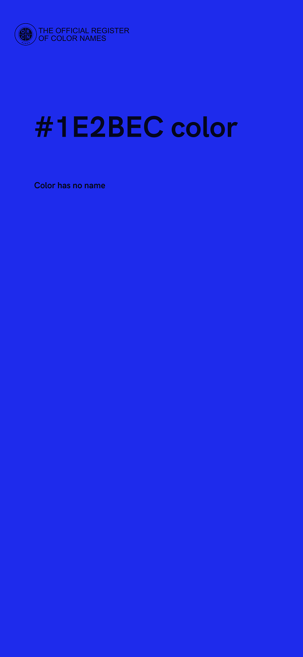 #1E2BEC color image