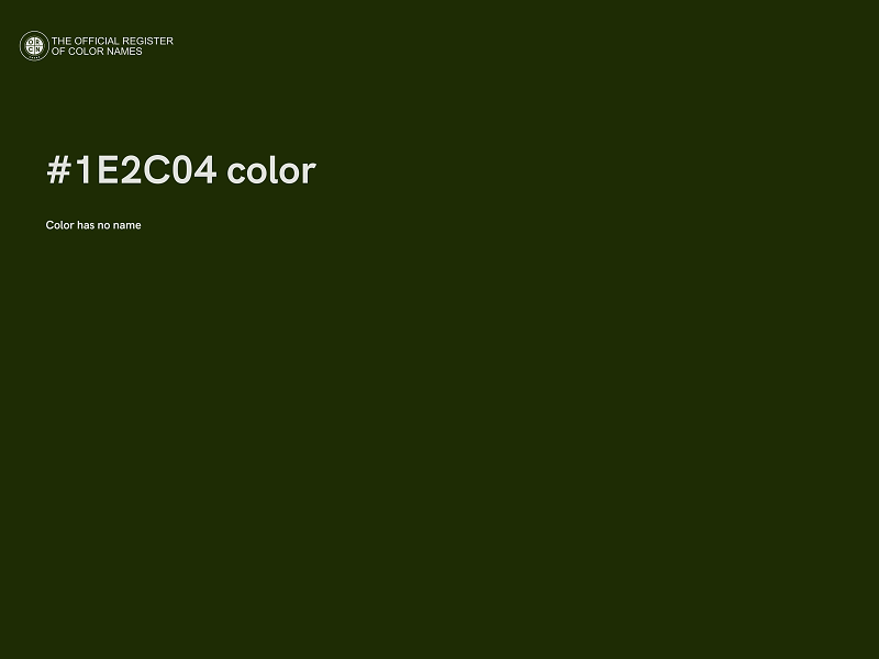 #1E2C04 color image