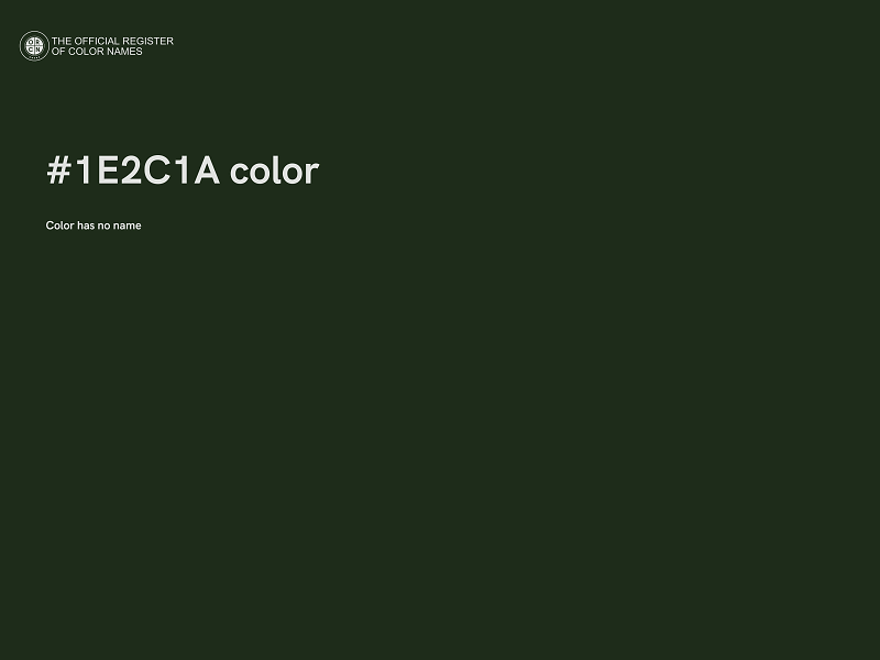 #1E2C1A color image