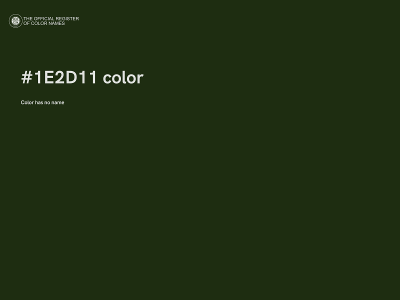 #1E2D11 color image