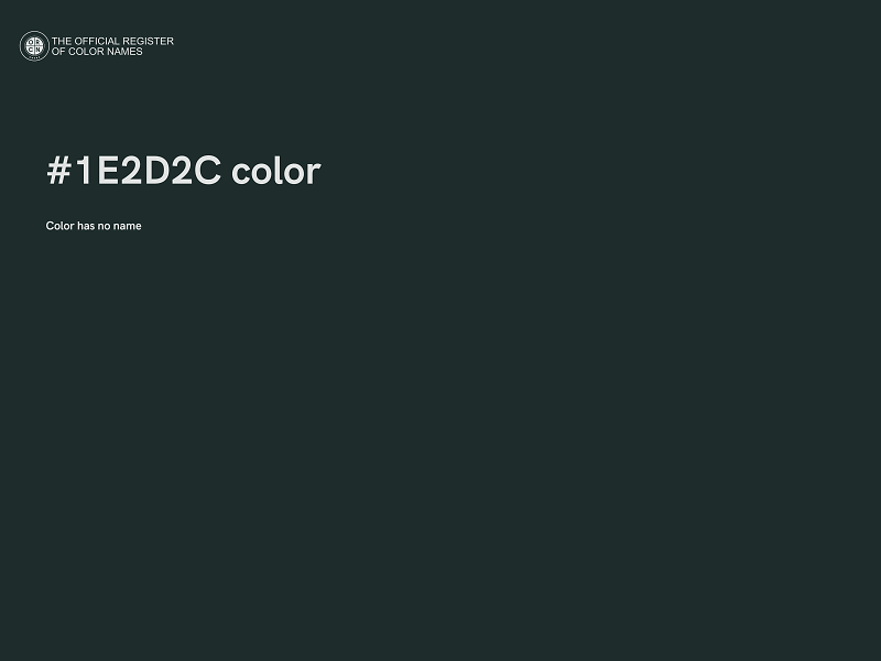 #1E2D2C color image