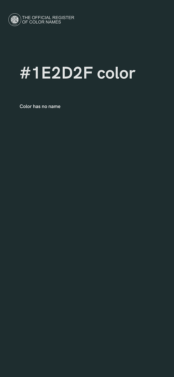 #1E2D2F color image